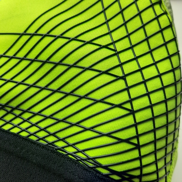 NIKE DRI FIT Neon Yellow Black Sports Bra S - Picture 8 of 9